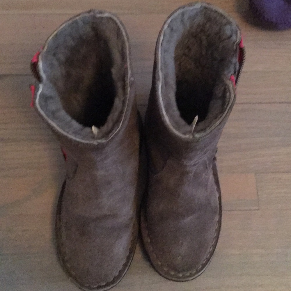 Crewcuts suede boots with fleece lining